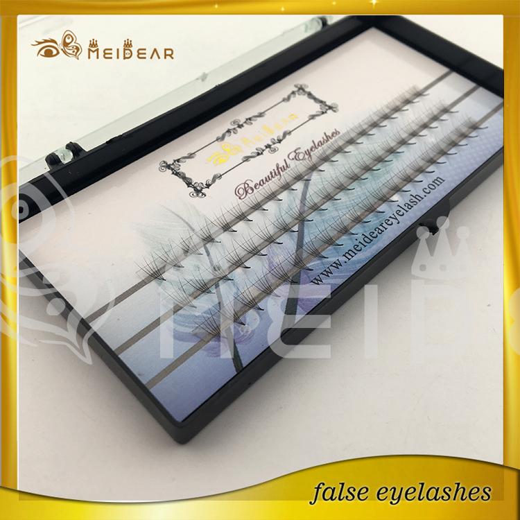 Distributor supply OEM service pre-fanned volume individual false eyelashes 